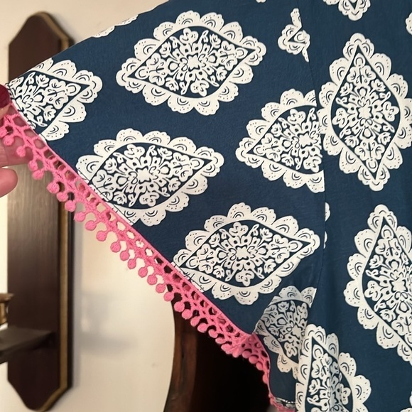 MATILDA JANE Brilliant Daydream On the Fringe Navy/White Romper,Sz Medium, NWT. - Picture 8 of 12